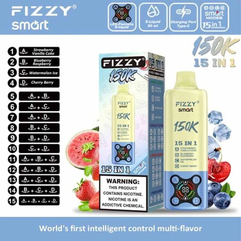 FIZZY Smart 15in1 150000 Puffs suppliers